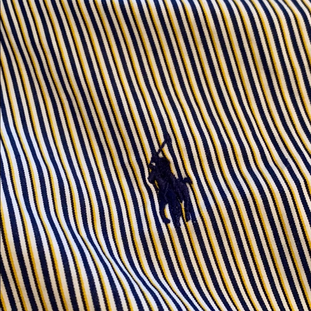 Ralph Lauren Blue/Yellow/White Button Down - Picture 2 of 3